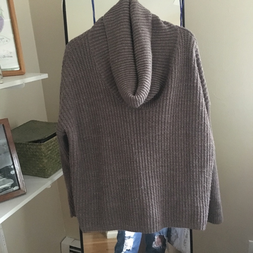Mauve cowl neck sweater